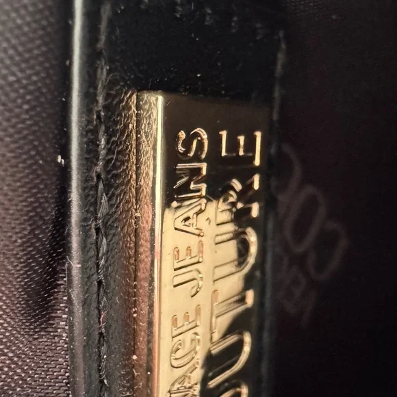 Versace Jeans Collection Black and Gold Mini Crossbody Bag with Baroque Clasp - Picture 7 of 9